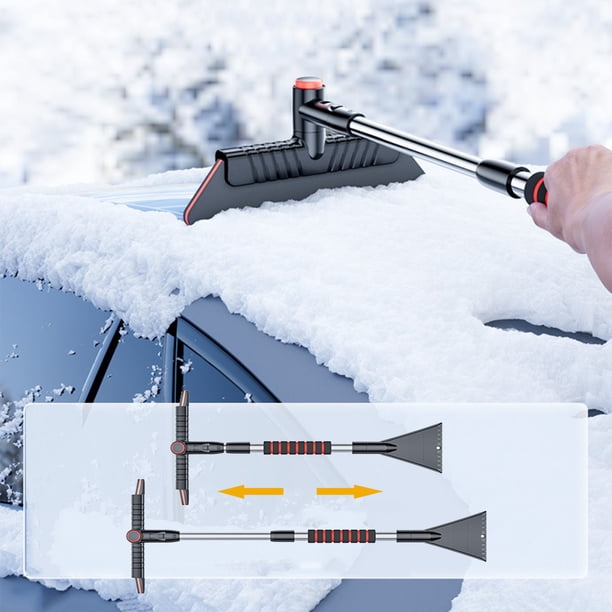 Ganfancp Pala de Nieve Desmontable para Coche Pala de Hielo para Coche Cepillo de Nieve Pala de Nieve Telescópica Multifuncional Herramienta para Barrer y Limpiar La Nieve En Invierno Ofertas Del Día