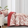thumbnail image 3 of Juego de edredón WONGS BEDDING Botanical King Size Christmas Red, 3 of 7