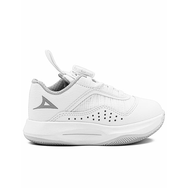 Tenis Basquetbol Pirma Para Niño Antiderrapante Transpirable Ajuste Yoyo blanco 15.5