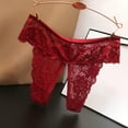 thumbnail image 3 of Seductive Women's Open Crotch Lace Panties - Low Waist, Plus Size (XL-XXXXL), Flower Embroidery, Sexy&Club Daily Wear, 3 of 3