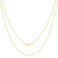 thumbnail image 2 of Nuragold 14K Real Yellow Gold Solid Figaro Link Chain Necklace 16"-30" (1.2mm-9.5mm) Italian Jewelry for Men & Women, 2 of 25