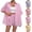 Blue, variant on CHUMUD Womens 2 Piece Outfits Summer Short Sleeve Top and Shorts Stripe Shirts and Loose High Waisted Mini Shorts Sweatsuit Set Casual