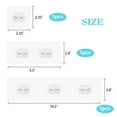 thumbnail image 5 of Lnrkai 15 Pack Shower Caddy Adhesive Hooks, Shower Shelf Adhesive Sticker Replacement, No Drilling Bathroom Accessories, 5 of 7