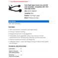 thumbnail image 2 of Front Right Upper Control Arm and Ball Joint Assembly - Compatible with 1989 - 2000 GMC K3500 1990 1991 1992 1993 1994 1995 1996 1997 1998 1999, 2 of 2