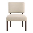 thumbnail image 4 of Jasmine Accent Chair in Cream Fabric with solid wood legs, 4 of 7