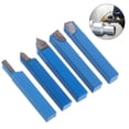 thumbnail image 2 of SHISUYAN 5pcs Turning Tools Tipped Cutter Set Metal Lathe Turning Tool Kit (Blue), 2 of 6