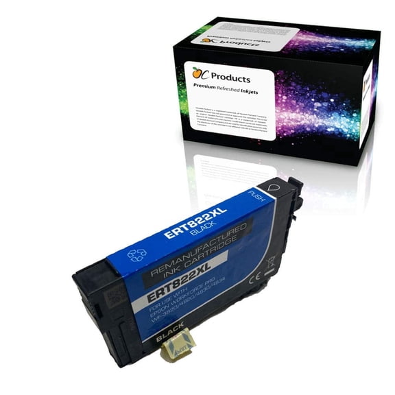 Compatible Ink Cartridge Replacement for Epson 822 822XL Black for WF-3820 WF-4820 WF-4830 WF-4834
