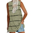 thumbnail image 3 of Stripe Printed Tank Tops Women Casual Sleeveless T-Shirts Summer Camis, 3 of 3