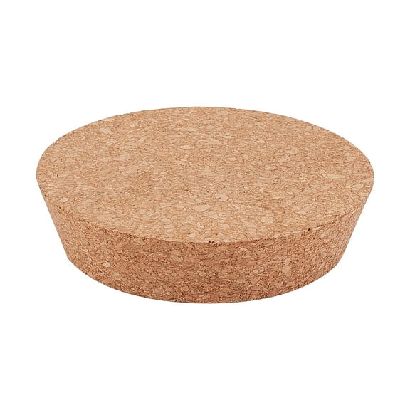1pc Tapered Cork Wine Bottle Stopper 5x4.3x1.2inch Wooden Tapered Cork Stopper Flat Rounded Cork Stopper for Wine and Beer Bottle Crafts DIY