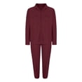 thumbnail image 5 of VBTAPA Men's Waffle Tracksuit 2 Piece Athletic Sweatsuits Full Zip Jacket Jogger Sweatpants Sets Casual Sports Jogging Suits Limited Time Sales Wine XXXL, 5 of 7