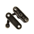 thumbnail image 3 of 2pcs 33mmx29mm Antique Brass Color Jewelry Cigar Box Hasp Hook Lock Latch, 3 of 4