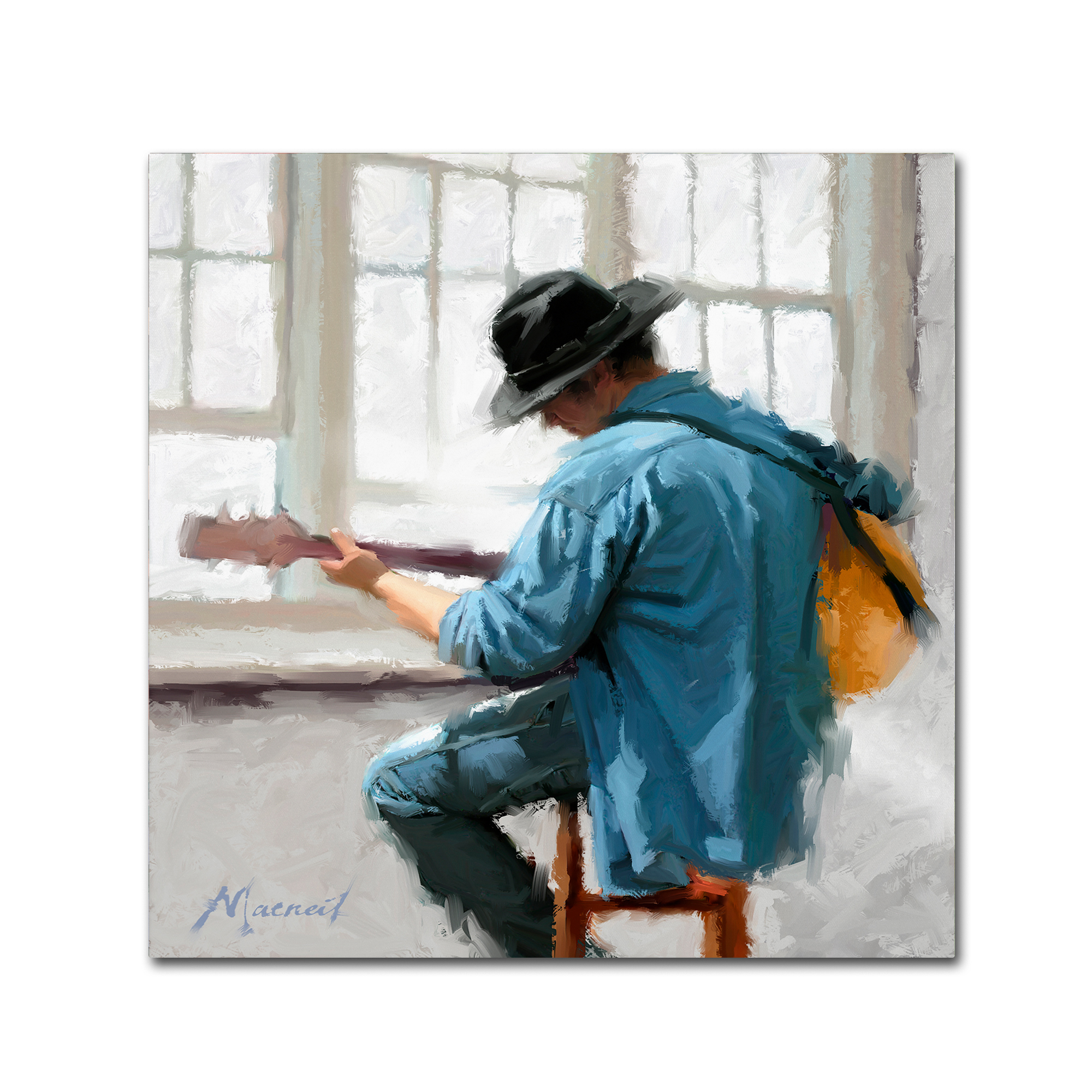Trademark Fine Art 'Guitar Player' Canvas Art by The Macneil Studio
