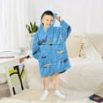 thumbnail image 6 of joogoo Wearable Blanket Hoodie for Airplanes Flying Flannel Sherpa Pocket 3-14 YR S, 6 of 7