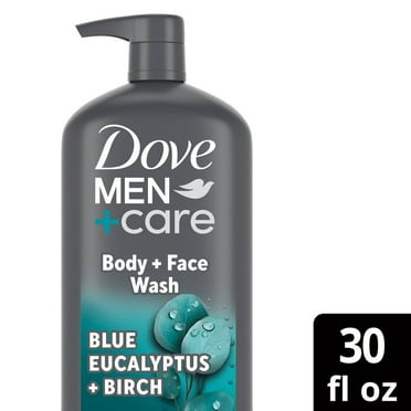 2X - Dove Men Care Blue Eucalyptus   Birch Micromoisture Relaxing Body   Face Wash - 30 fl oz