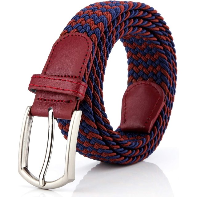 Braided Canvas Woven Elastic Stretch Belts for Men/Women/Junior with Multicolored