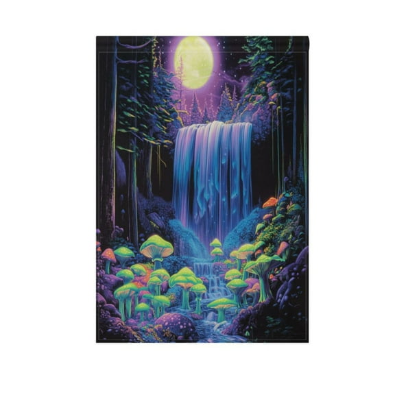 Neon Oversized Waterfall Garden Flag Double Sided Outdoor Banners Yard Flags for Garden Home Holiday Decorations