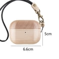 thumbnail image 2 of Compatible con Airpods Pro Estuche de madera natural - Estuche protector de cubierta hecho de accesorios de madera únicos Madera de nogal, 2 of 5
