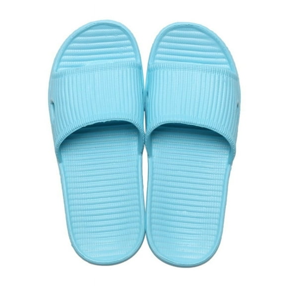 Feinibuke Unisex Non-Slip Shower Slippers, Blue, 36-37