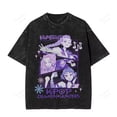 thumbnail image 1 of Huntrax K‑Pop Demon Hunters Monochrome T-shirt - Trio Portrait Design - Ivory - 2XL, 1 of 4