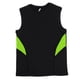 thumbnail image 2 of Camiseta deportiva de compresión sin mangas de secado rápido para gimnasio Negro Verde M, 2 of 9