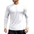thumbnail image 2 of Fashion YLSDY Cycling Jersey Men Long Sleeve Half Zipper Road Bike Shirts Crewneck Moisture Wicking Breathable Quick Dry Active Wear White XXXL, 2 of 4