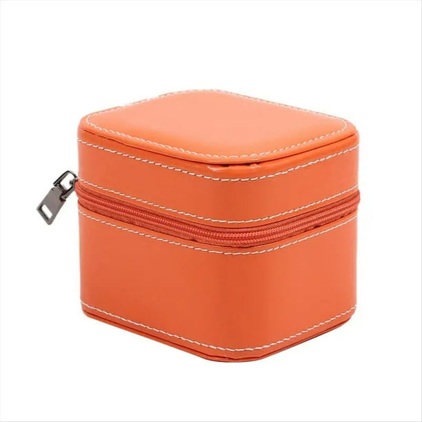Estuche para un Solo Reloj, Estuche de Viaje de para Relojes con Cojín Extraíble, Organizador de Joyas, Caja Portátil para Relojes C