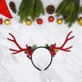 thumbnail image 3 of Abbracc Serre-Tête de Noël Accessoire Photo Cerceaux de Renne pour Femmes Rouge, 3 of 5