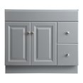 thumbnail image 2 of Wyndham Fully Assembled Wood Vanity Cabinet in Gray 36-in. x 21-in., 2 of 7
