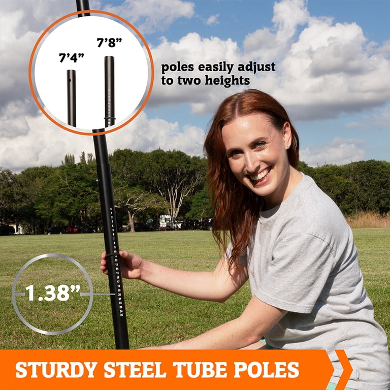 Hall of Games 32 ft Volleyball Set with Steel Poles and Ball photo 3