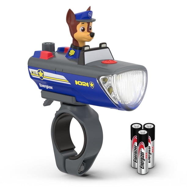 Luz de bicicleta Energizer PAW Patrol Chase para niños con linterna