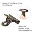 thumbnail image 4 of Unique Bargains Metal Hinge Clip Clamp 22mm Small Binder Clips Bronze, 40 Pack, 4 of 5