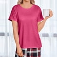 thumbnail image 5 of Iaqnaocc Shoulder Post surgery scrubs for women Hospital Chemo Shirts for Port Access Women Short Sleeve Nursing Scrub Tops Chemotherapy Must Haves Hot Pink With Pockets L, 5 of 8