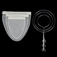 thumbnail image 3 of Filtro de té tailandés reutilizable con bolsa de filtro con cremallera, marco de acero inoxidable, de cocina, bolsa de leche para jugos, cocina, S BLESIY colador de malla fina, 3 of 7