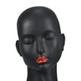 thumbnail image 4 of Milaget PVC Mannequin Female Head Model Dummy Glasses Hat Display Stand Black, 4 of 8