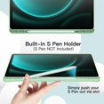 thumbnail image 4 of JETech Case for Samsung Galaxy Tab S10 FE / S9 FE 10.9-Inch with S Pen Holder, Soft TPU Tri-Fold Stand Protective Tablet Cover, Support S Pen Charging, Auto Wake/Sleep (Mint), 4 of 6