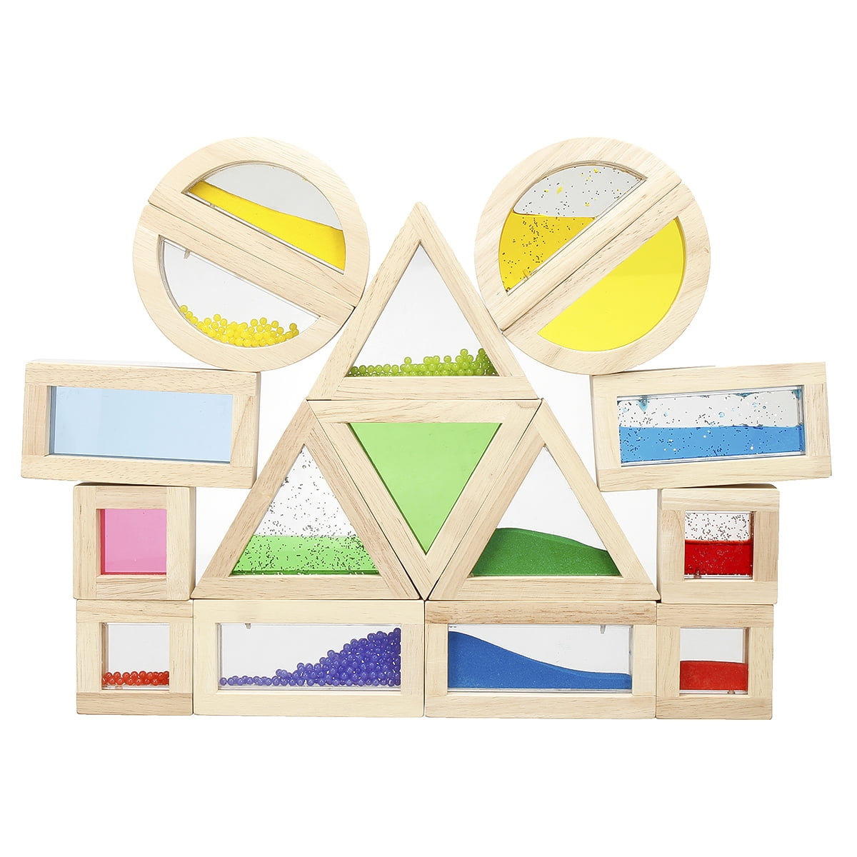 rainbow sensory blocks
