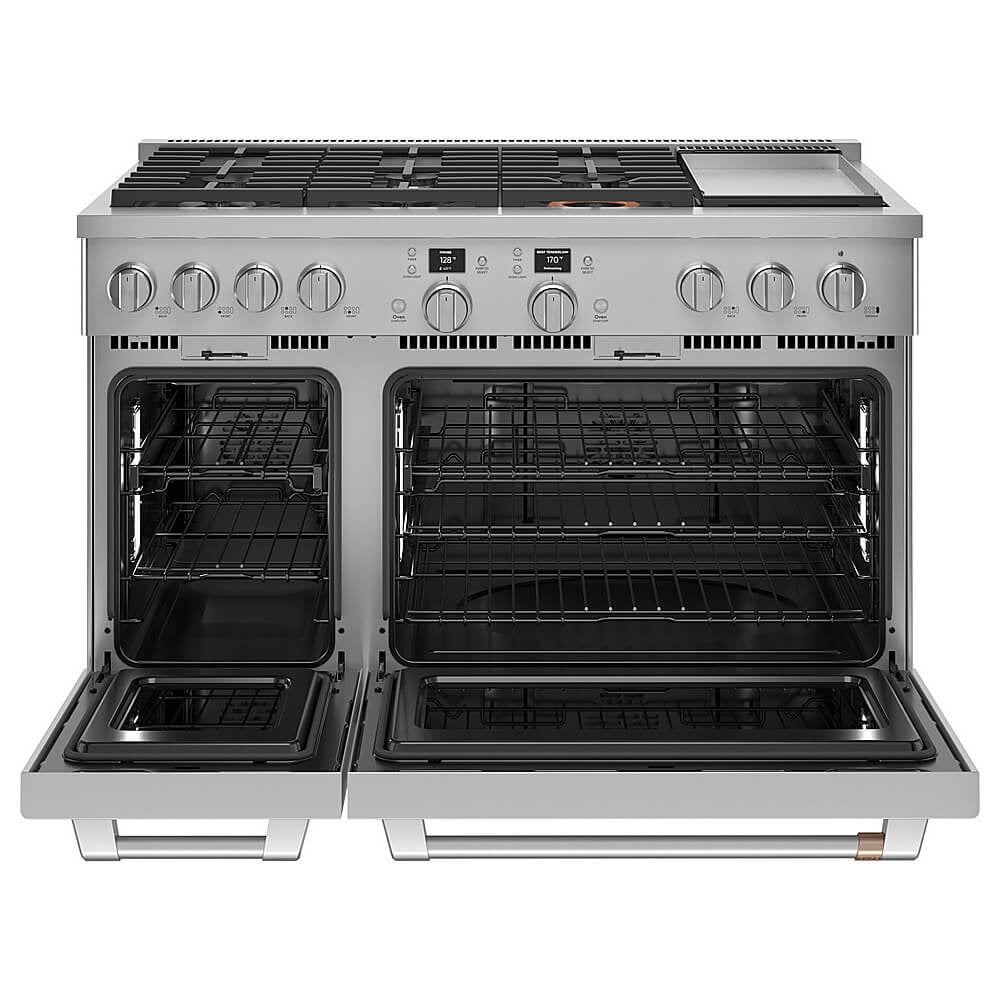 Café C2Y486P2TS1 8.25 Cu. Ft. Smart Stainless Double Oven Duel-Fuel Convection Range
