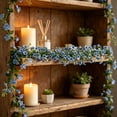 thumbnail image 2 of MTBLYS Guirnalda artificial de hojas de 1,8 m (5,9 pies) con flores y enredaderas de plástico sintético | Guirnalda colgante para puerta, porche o pared, 2 of 7