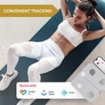 thumbnail image 3 of Báscula inteligente de grasa corporal INEVIFIT, analizador digital de composición corporal con Bluetooth de alta precisión para baño. Mide peso, grasa corporal, agua, músculo, grasa visceral y masa ós, 3 of 5