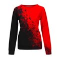 thumbnail image 5 of Dyegold Womens Hall-oween Sweatshirt Ladies Plain Crewneck Sweatshirt Hall-oween Cloth Work Office Fleece ​Christmas Hall-oween Sweaters For Women ​My Orders, 5 of 5