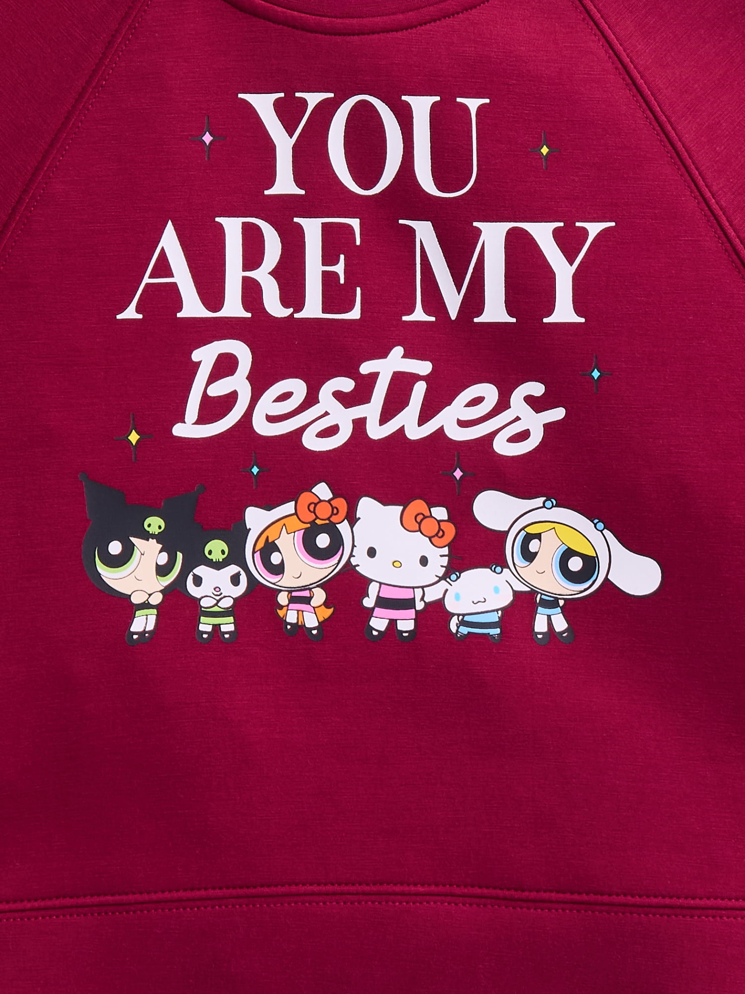 The Powerpuff Girls x Sanrio Girls Besties Graphic Sweatshirt, Sizes 4-16