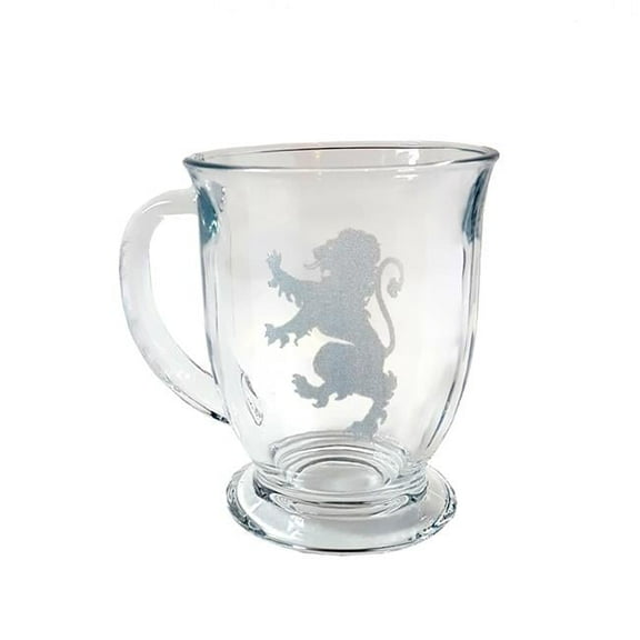 Lyoncraft COLR01 16 oz Lion Rampant Engraved Glass Coffee Mug