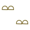 thumbnail image 3 of mmirethe 2Pcs Women Purse Handles Belt Replacement Handmade DIY for Tote Purse Making beige D shape 2Set, 3 of 6