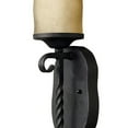 thumbnail image 2 of Metal 1 Light Wallchiere in Mediterranean Style with Antique Scavo Glass-24 inches H X 5 inches W-Antique Scavo Glass Color Bailey Street Home, 2 of 3