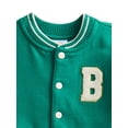 thumbnail image 5 of Wonder Nation Baby Boys Varsity Jacket and Jogger Pants Matching Set, 2-Piece, Sizes 0/3M-24M, 5 of 6
