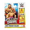 thumbnail image 4 of WWE Knuckle Crunchers Seth Rollins Action Figure & Accessories, Bone-Crunching Movement, 3.25-inch, 4 of 7