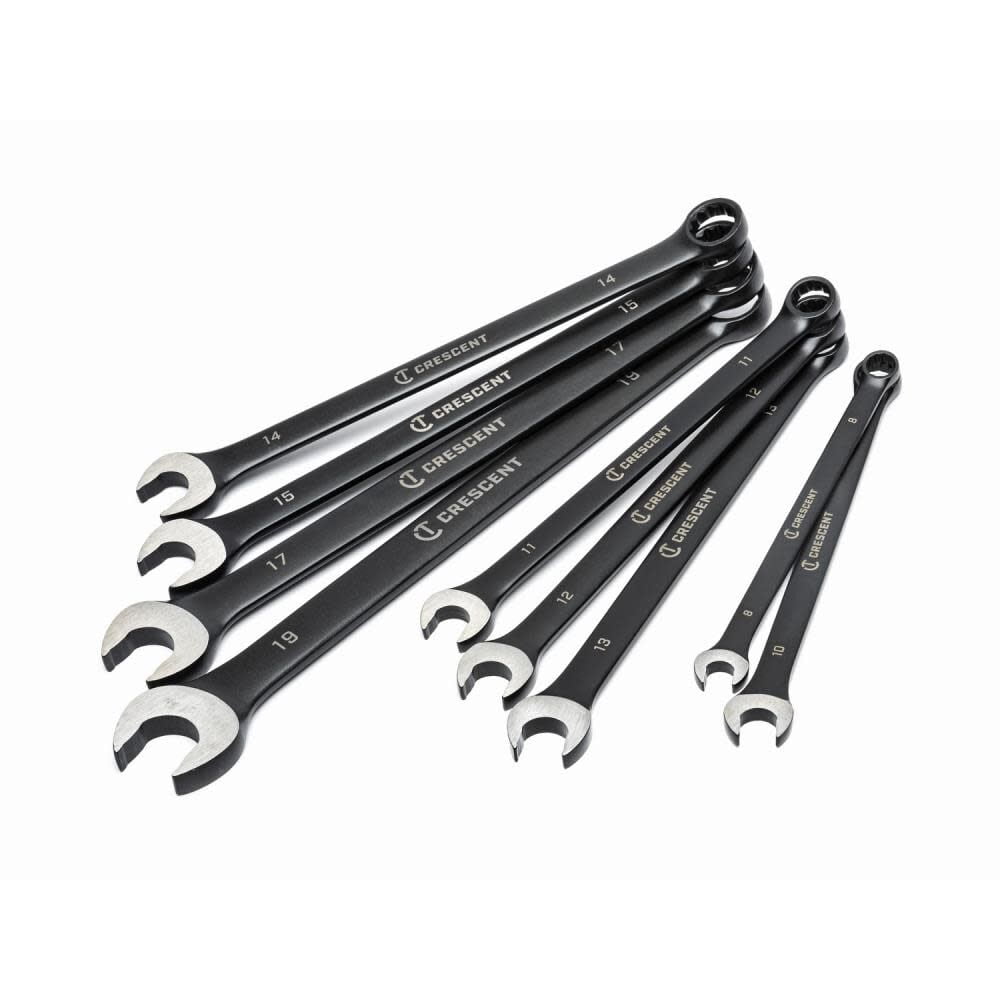 Crescent CX6RWS7 X6 Ratschenschlüssel-Set – 7-teilig, SAE, Schwarze Oxidbeschichtung