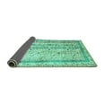 thumbnail image 2 of Ahgly Company Indoor Rectangle Abstract Turquoise Blue Contemporary Area Rugs, 8' x 12', 2 of 4
