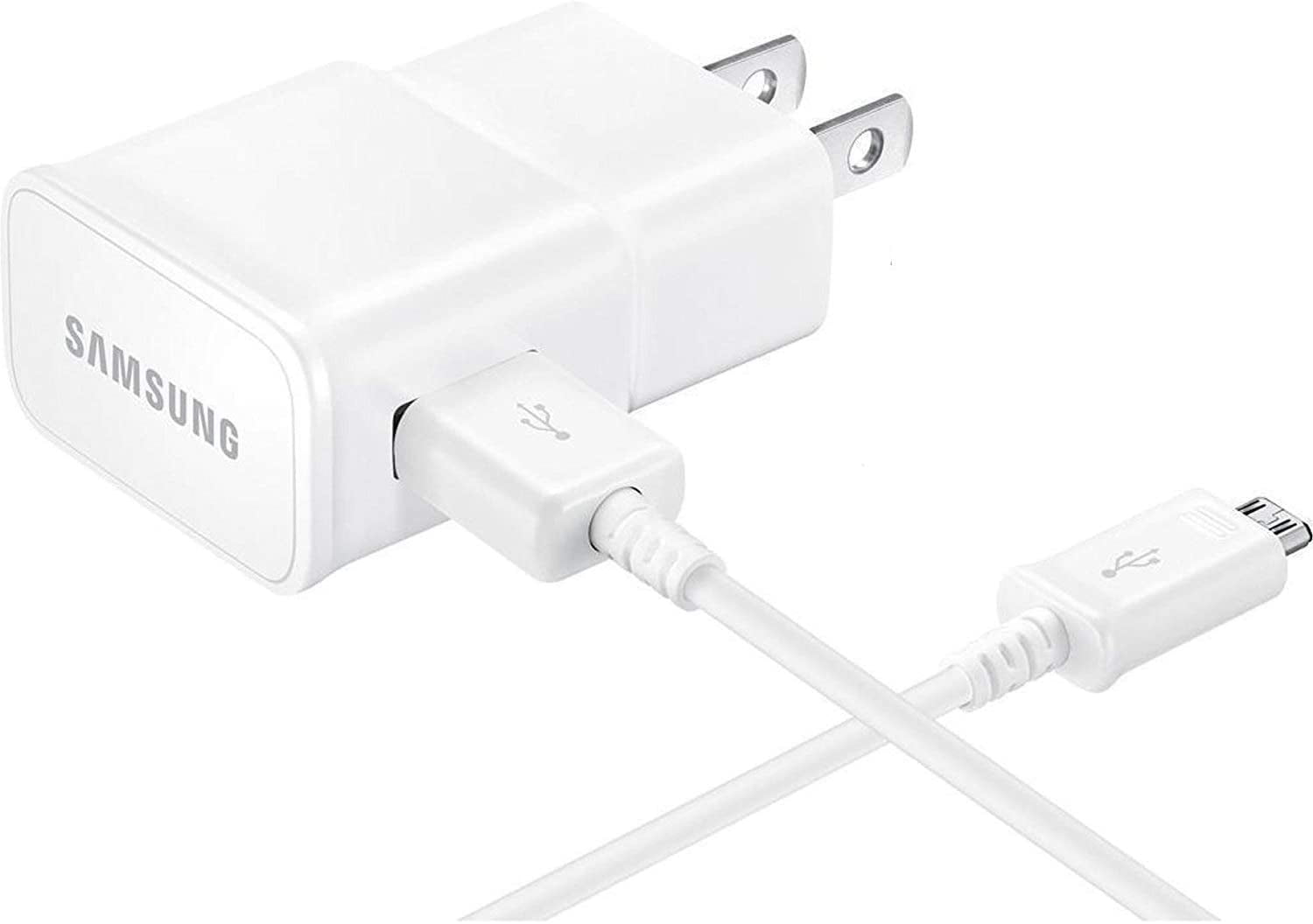 Samsung Galaxy S7 Adaptive Fast Charger Micro USB  Cable Kit! [1 Wall  Charger + 5 FT Micro USB Cable] Adaptive Fast Charging uses dual voltages  for up to 50% faster charging! 