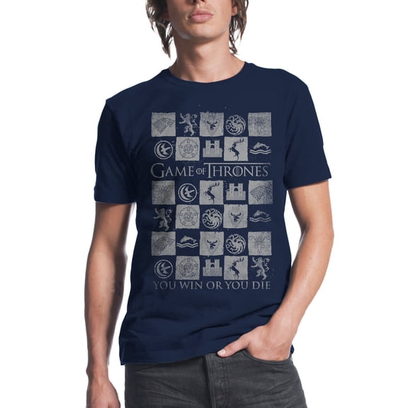 Game of Thrones You Win or You Die Crests Navy T-Shirt